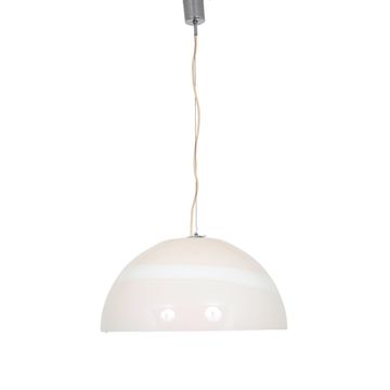 Lampe suspendue en verre des années 1970 par Leucos, Italie