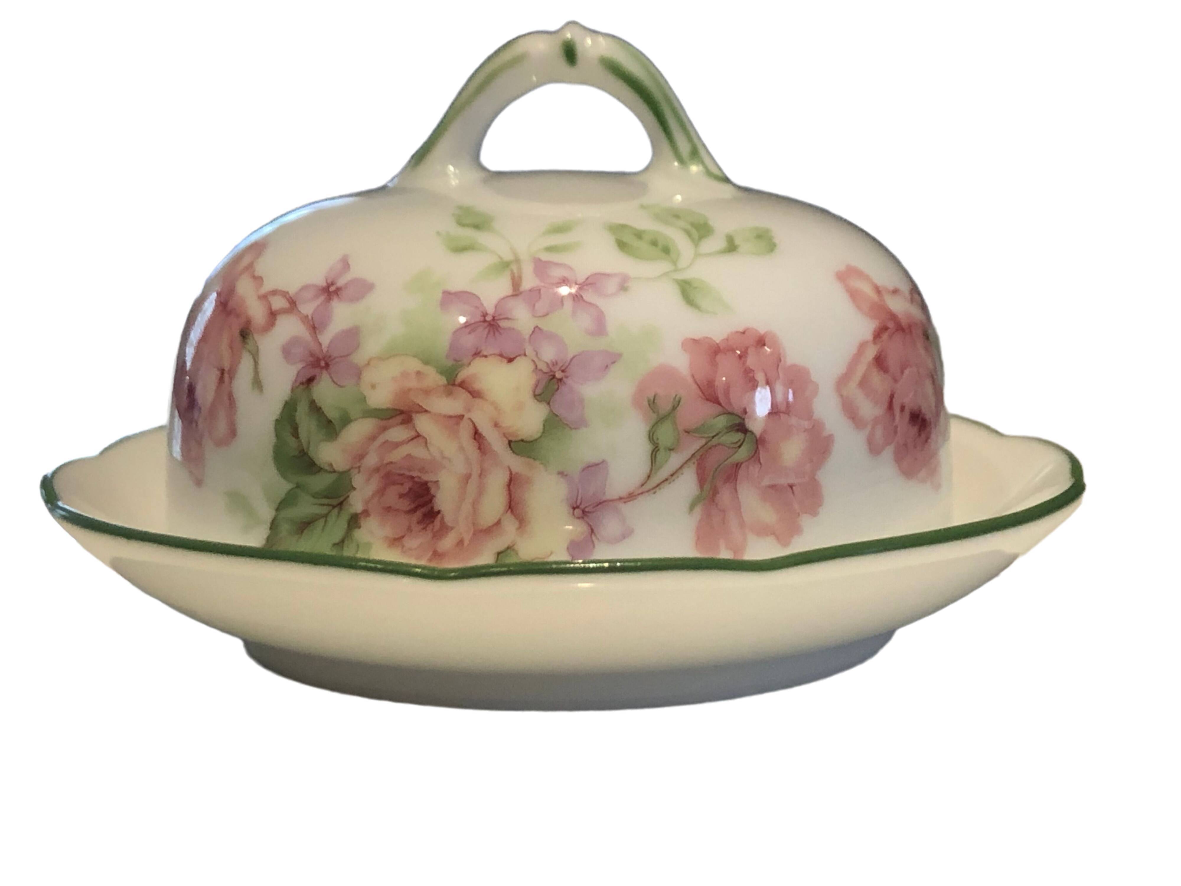 Porcelain butter dish Bernardaux
