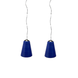Mid-century italian murano glass light pendants, set of 2