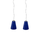 Mid-century italian murano glass light pendants, set of 2