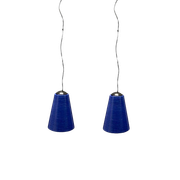 Mid-century italian murano glass light pendants, set of 2