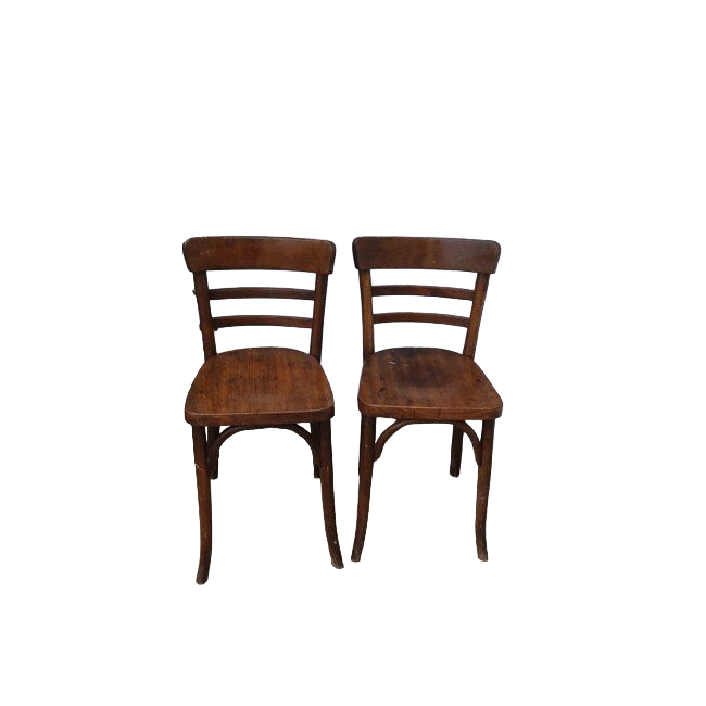 Paire de chaises de bistrot
