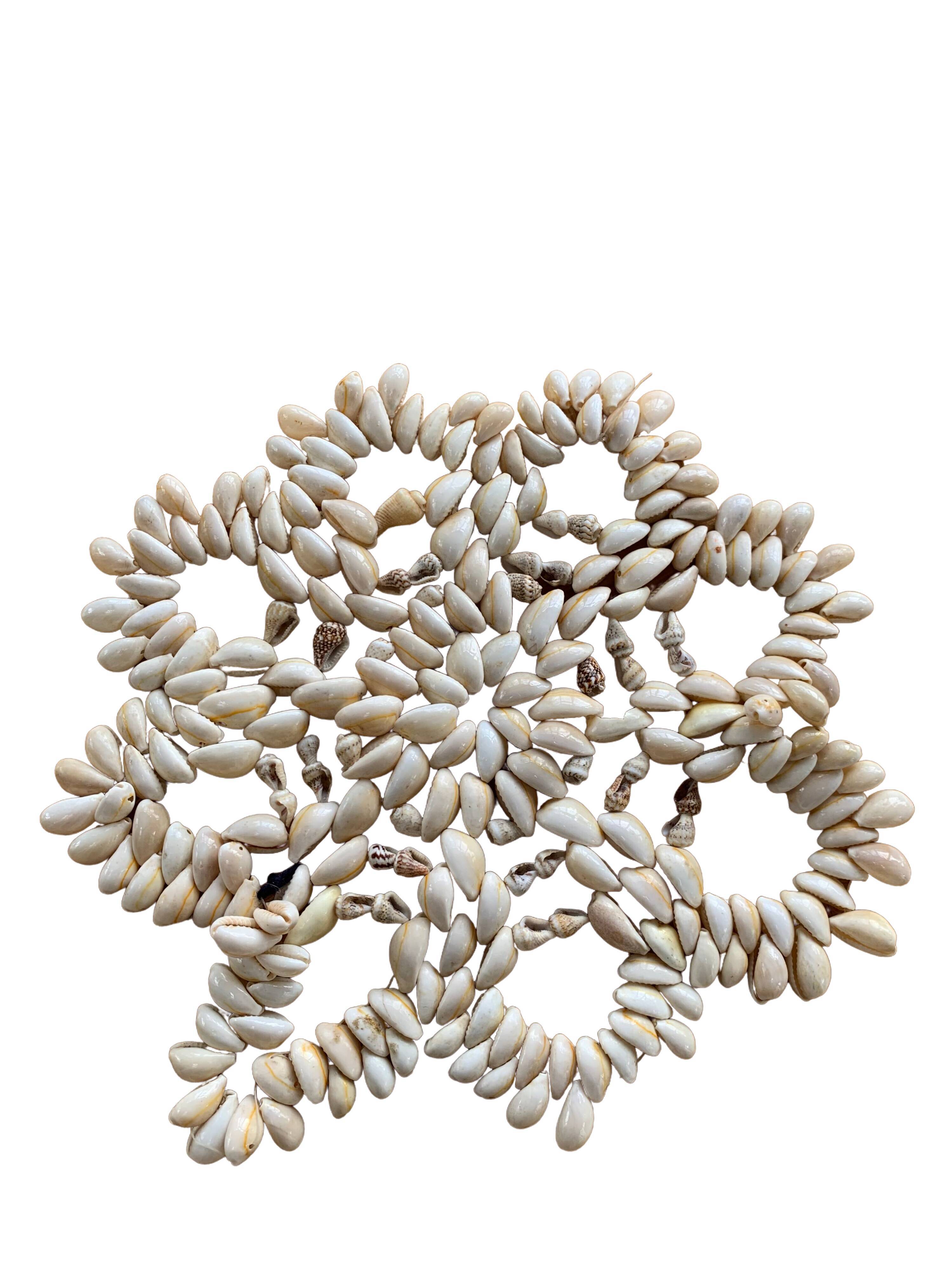 Vintage shell underside floral pattern