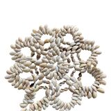 Vintage shell underside floral pattern