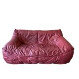Hans Hopfer "Informel" model sofa, in burgundy leather