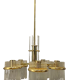 Mid-Century Italian Murano Glass Rod Chandelier, 1980s