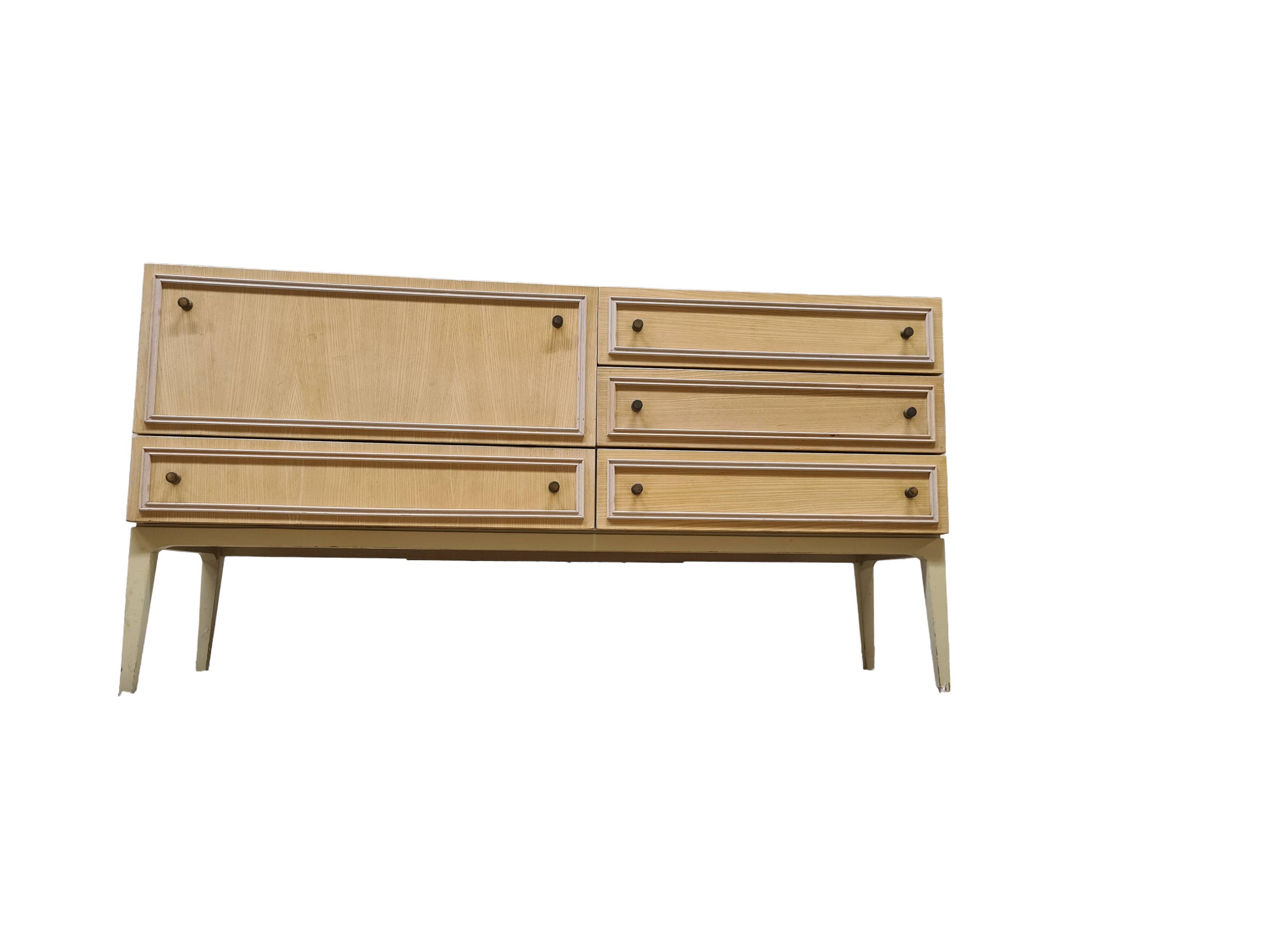 Sideboard 1 door 4 drawers vintage