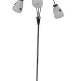 Lampadaire des années 1960 avec abat-jour en verre, Tchécoslovaquie