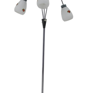 1960s floor lamp with glass shades, Czechoslovakia