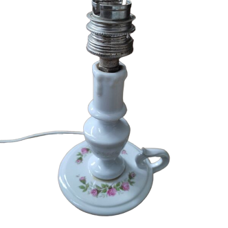 Bedside lamp candle holder porcelain slurry
