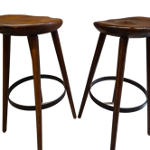 Lot de 2 tabourets bar vintage