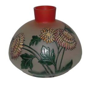 Vase art nouveau en verre