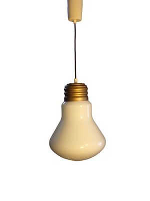Suspension vintage en forme d'ampoule