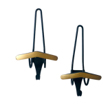 Pair of metal coat hangers, 1950s
