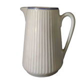Fluted porcelain jug or pitcher