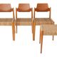 4 vintage chairs by Egon Eiermann bauhaus, Germany, 1950s