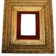 Frame XIX gilded stucco wood decoration acanthus leaves painting painting