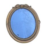 Miroir ancien ovale ancien