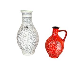 Ensemble de 2 fat lava vases par Bay Ceramics, Allemagne