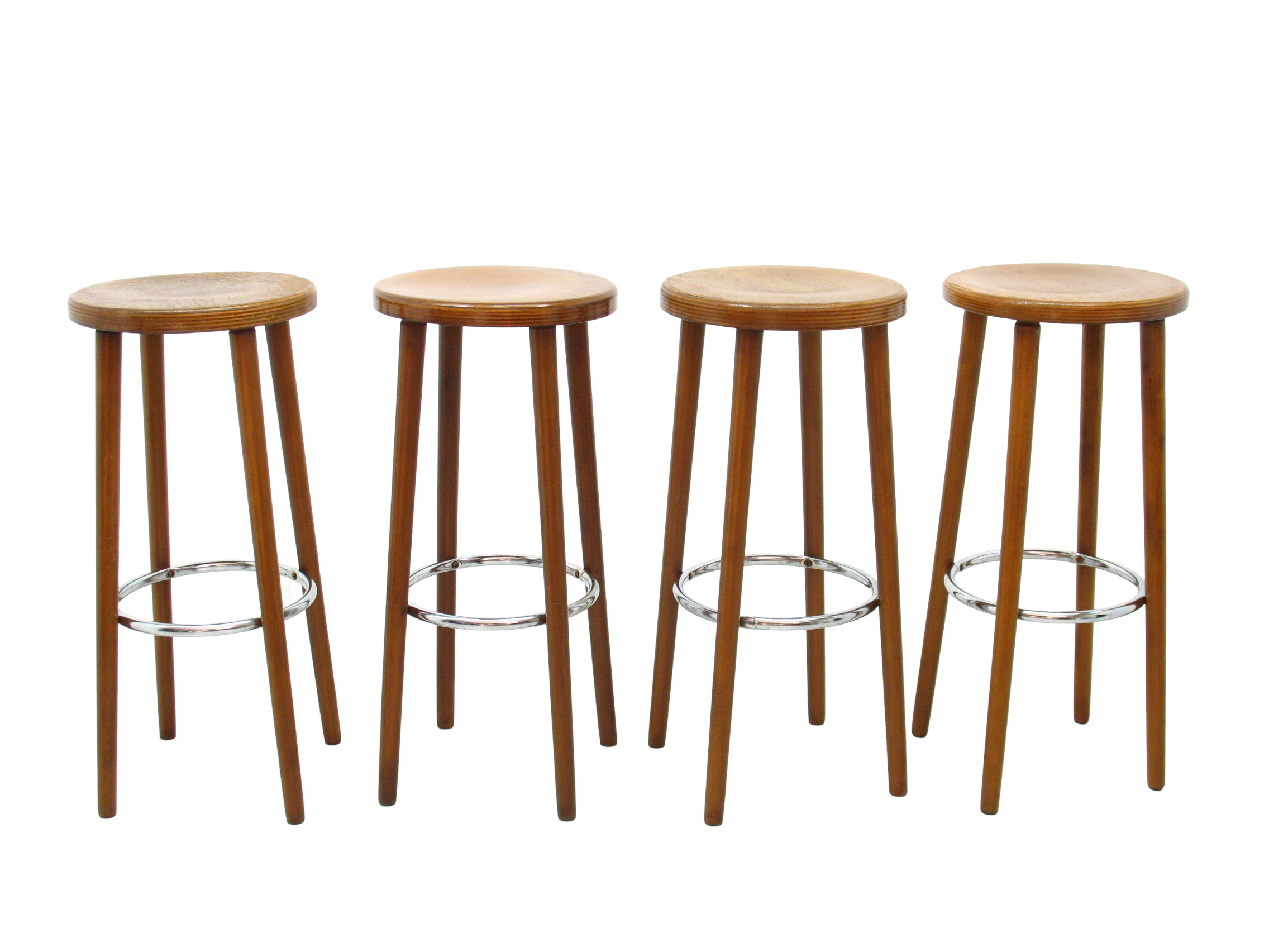 4 bar stools, 1970s