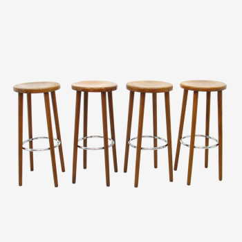 4 tabourets de bar, années 1970