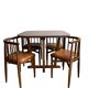 Built-in table and chairs Thonet