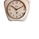 Vintage ceramic clock silent wall clock "Kieninger golden cream"