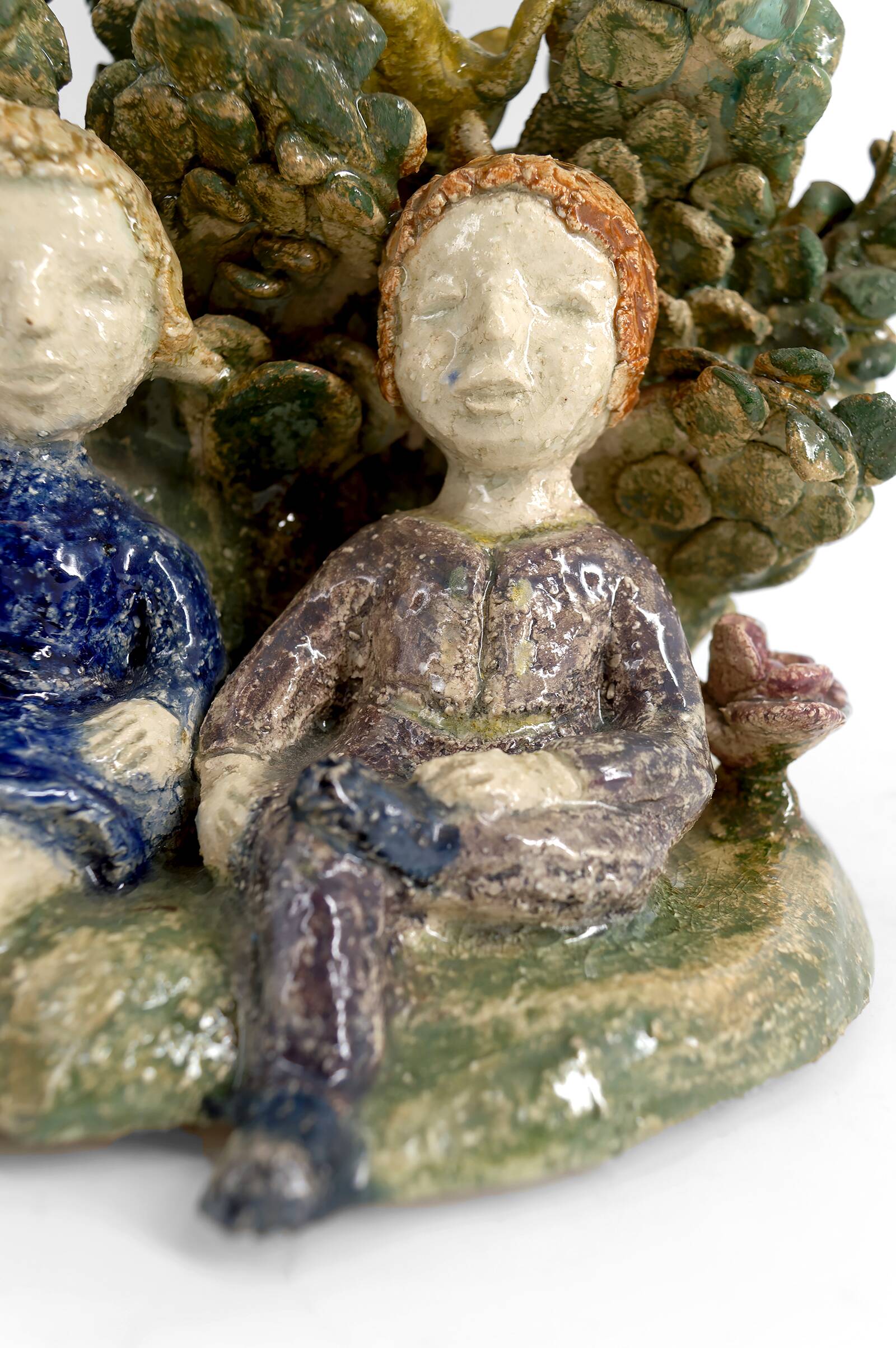 Ceramic lamp, dreamlike childhood – W. Schilder, Germany, c. 1970