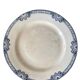 Old plate on iron earth in Salins earthenware
