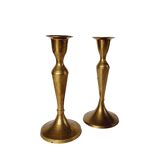 Lot de 2 bougeoirs en laiton