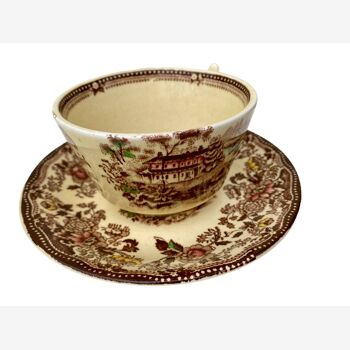 Tasse et soucoupe Tonquin Staffordshire