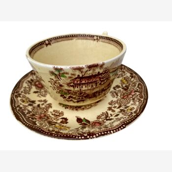 Tonquin Staffordshire cup and saucer