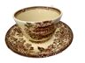 Tonquin Staffordshire cup and saucer