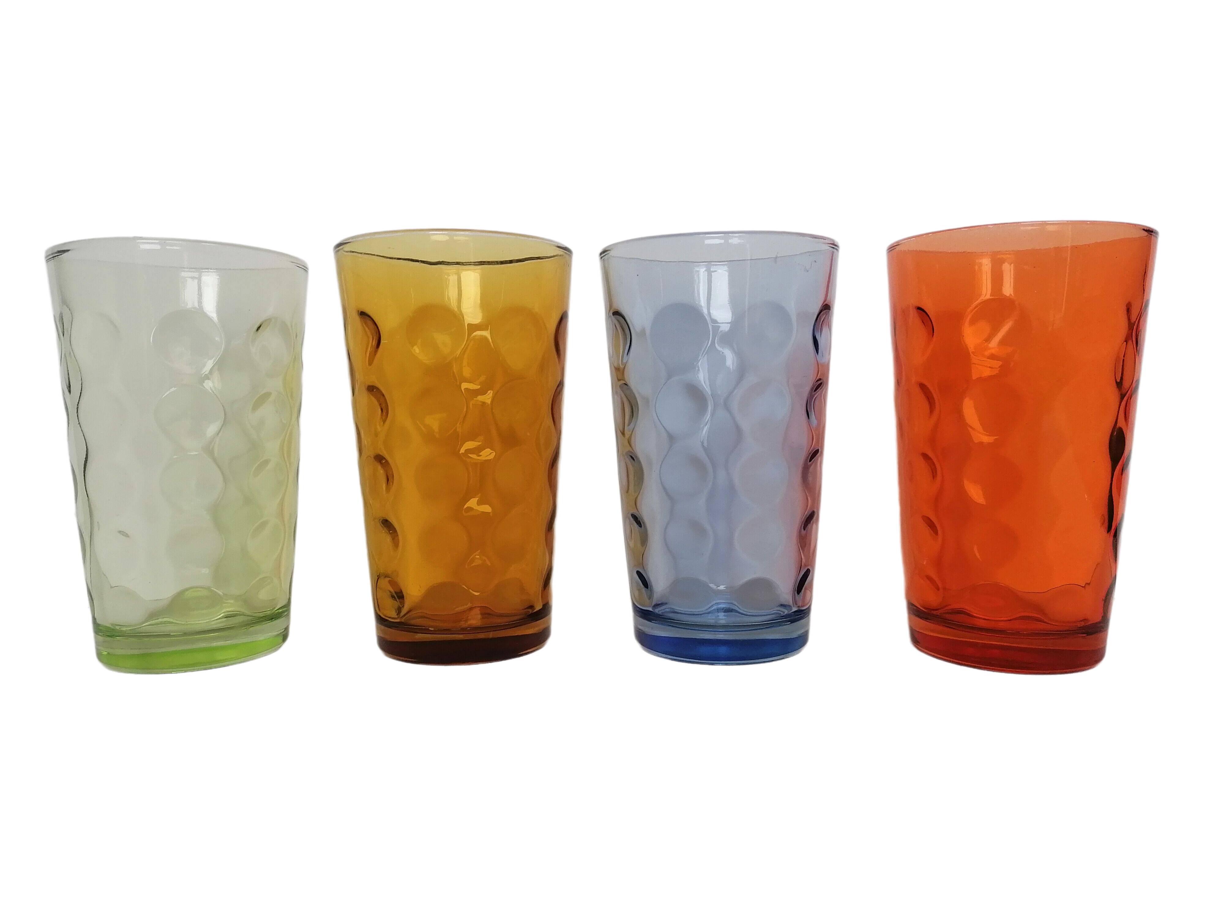 4 vintage glasses 70s