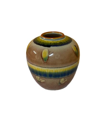 Vase boule aux couleurs fondues