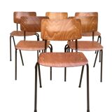 Set of 6 vintage Dutch Marko chairs