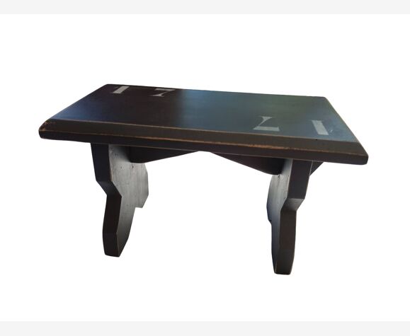 Tabouret bas en bois