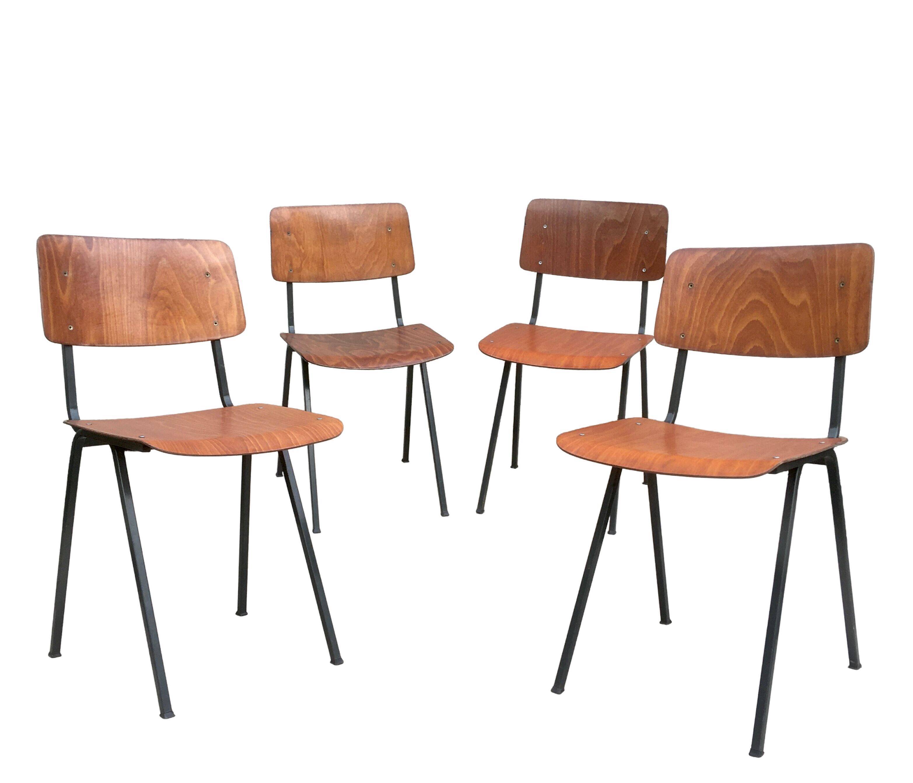 Set of 4 vintage chairs and design Eromes