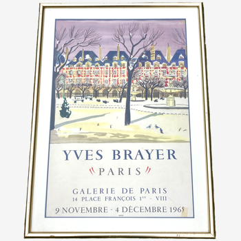 Affiche d'exposition Yves Brayer 1965, Place des Vosges