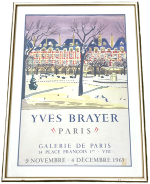 Affiche d'exposition Yves Brayer