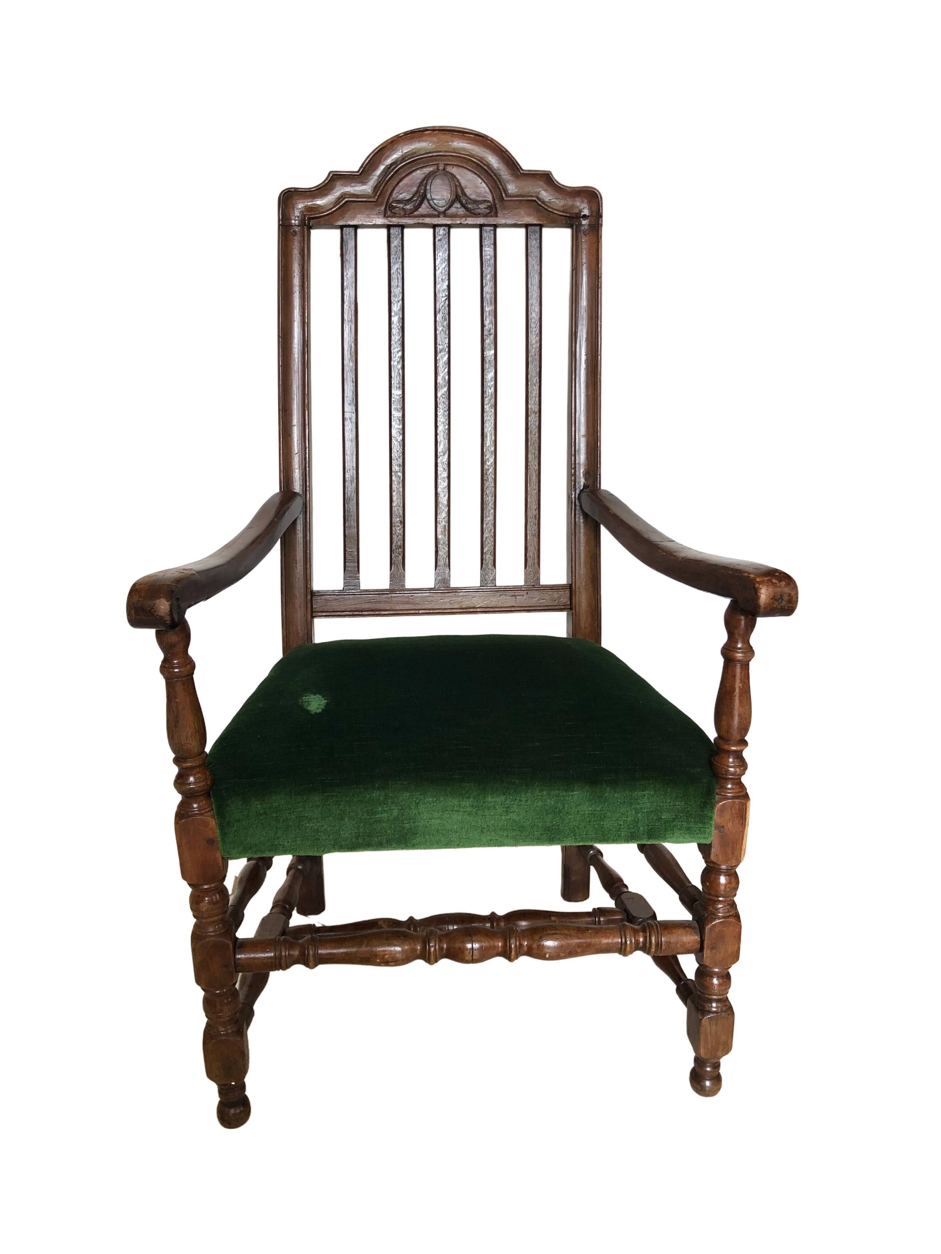 Green armchair