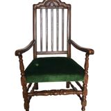 Green armchair