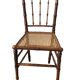 Chaise en bambou cannée