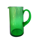 Carafe en verre soufflé verte