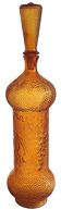 Amber glass decanter
