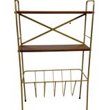 Vintage magazine shelf
