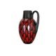 Pottery fat lava "strawberry" 414-38 floor vase made by scheurich, 1970s