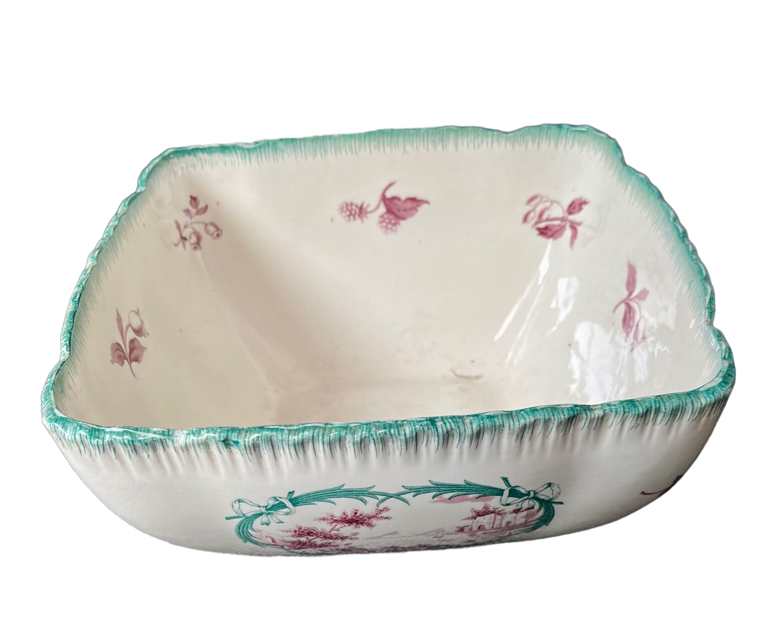 Saladier - service penthièvre en terre de fer de chez wedgwood