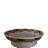 Round flat on Piedouche compotier Badonviller model Henri