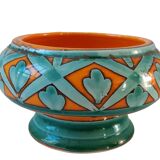 Pocket tray / pot in colored ceramic Saint-Clément signed 60s